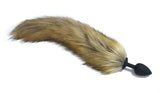 15" BROWN CAT TAIL SILICONE PLUG  pluglust
