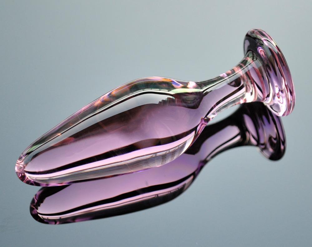 Plug Anal de Cristal Rosa de 3 estilos PlugLust Plug Anal de Cristal Rosa de 3 estilos PlugLust