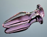 3 STYLES PINK GLASS CRYSTAL BUTT PLUG  pluglust