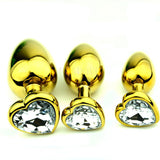 12 COLORS 3" HEART-SHAPED JEWELRY PRINCESS PLUG  pluglust