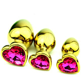 12 COLORS 3" HEART-SHAPED JEWELRY PRINCESS PLUG  pluglust