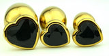 12 COLORS 3" HEART-SHAPED JEWELRY PRINCESS PLUG  pluglust