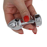 TRANSPARENT COLOR JEWELED METAL PLUG  pluglust