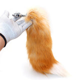 16" - 17" LIGHT BROWN CAT TAIL METAL PLUG  pluglust