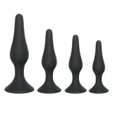 4 SIZES AVAILABLE BLACK SILICONE PLUG  pluglust