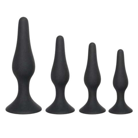 4 SIZES AVAILABLE BLACK SILICONE PLUG  pluglust