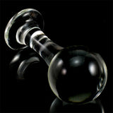 3 SIZES BIG BALL-SHAPED HEAD TRANSPARENT BUTT PLUG  pluglust