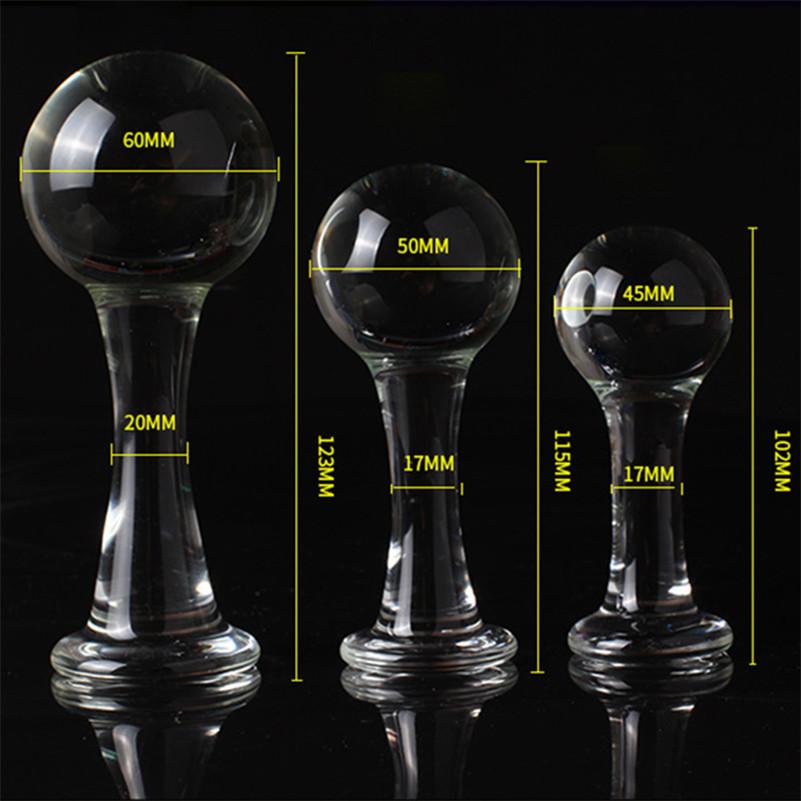 Glass Ball Butt Plug 3 Sizes  PlugLust