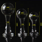 3 SIZES BIG BALL-SHAPED HEAD TRANSPARENT BUTT PLUG  pluglust