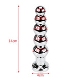 MULTI COLOR JEWEL-PLATED WITH 5 BALLS STAINLESS STEEL PLUG  pluglust