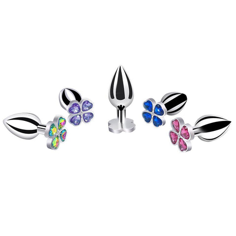 13 COLORS JEWELED 3" METAL PRINCESS PLUG  pluglust