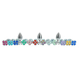 13 COLORS JEWELED 3" METAL PRINCESS PLUG  pluglust