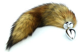 13" TAIL BROWN FOX 3 STAINLESS STEEL PLUG SIZES AVAILABLE  pluglust