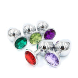3 PIECES MULTI COLOR JEWEL-PLATED STAINLESS STEEL PLUG  pluglust