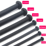 Black 350mm Smooth Silicone Urethra Plugs