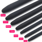 Black 350mm Smooth Silicone Urethra Plugs