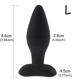 3 LARGE SIZE OPTION BLACK SILICONE PLUG Black L pluglust
