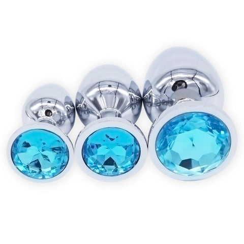 15 COLORS JEWELED STAINLESS STEEL PLUG  pluglust