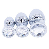 15 COLORS JEWELED STAINLESS STEEL PLUG Transparent pluglust
