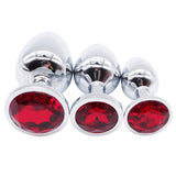 15 COLORS JEWELED STAINLESS STEEL PLUG Red pluglust