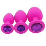 Silicone Princess Plug 3 Sizes 2 Colors