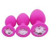 Silicone Princess Plug 3 Sizes 2 Colors