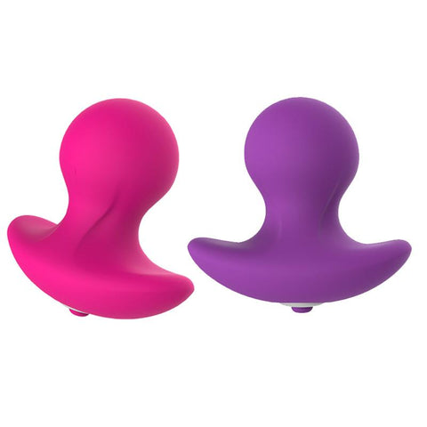 2 COLORS 2" MINI SILICONE VIBRATOR PLUG  pluglust