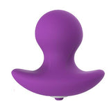 2 COLORS 2&quot; MINI SILICONE VIBRATOR PLUG Purple pluglust