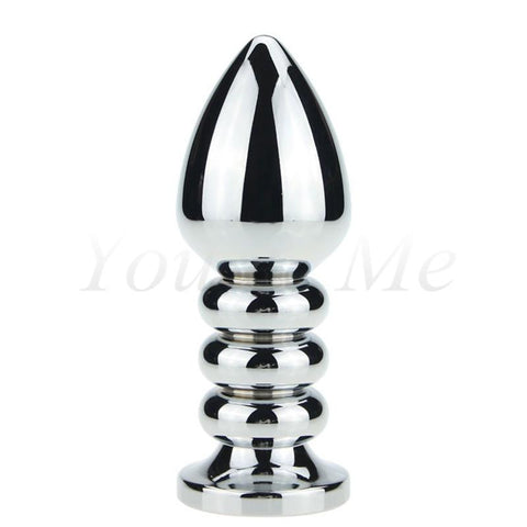RANDOM COLOR 4" BEADED METAL PLUG  pluglust