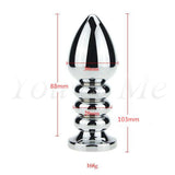 MULTI COLOR JEWELED STAINLESS STEEL PLUG  pluglust