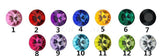 MULTI COLOR JEWELED STAINLESS STEEL PLUG  pluglust