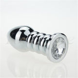 MULTI COLOR JEWELED STAINLESS STEEL PLUG  pluglust