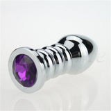 MULTI COLOR JEWELED STAINLESS STEEL PLUG  pluglust