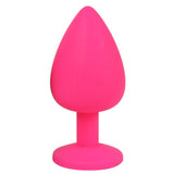 2 COLORS JEWELED SILICONE PRINCESS PLUG  pluglust