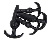 4 PCS/SET VARIOUS SHAPES SILICONE PLUGS SET - 3 COLORS TO CHOOSE FROM Black pluglust