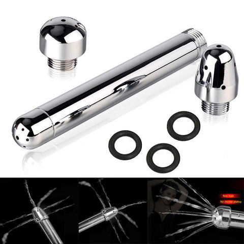 6" ALUMINUM SHOWER ENEMA WITH 3 NOZZLE TYPES  pluglust