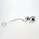 2 ALTERNATIVE BALLS SIZES STAINLESS STEEL ANAL HOOK  pluglust