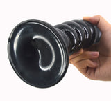 Anal Beads Plug Black Suction Cup Dildo