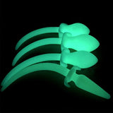 8" DOG TAIL GLOW IN THE DARK SILICONE PLUG  pluglust