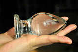 3 SIZES LARGE TRANSPARENT BUTT PLUG  pluglust