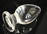 3 SIZES LARGE TRANSPARENT BUTT PLUG  pluglust
