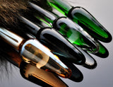 RACCOON TAIL WITH 4 COLORS PYREX PLUG  pluglust