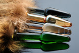 RACCOON TAIL WITH 4 COLORS PYREX PLUG  pluglust