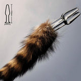 RACCOON TAIL WITH 4 COLORS PYREX PLUG Transparent pluglust