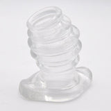 Soft Hollow Ribbed Anal Dilator Plug - 4 Colors