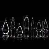 7 STYLES CRYSTAL GLASS STIMULATOR BUTT PLUG  pluglust