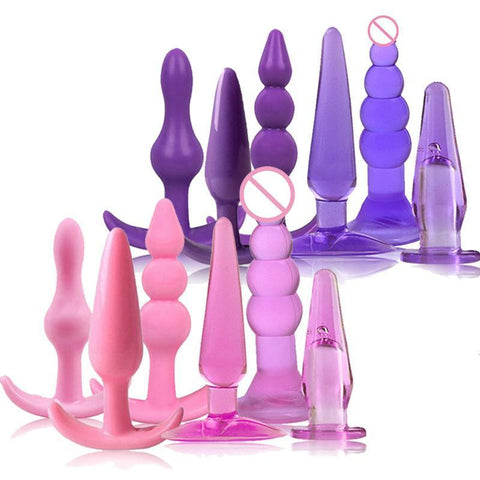 6 PCS/SET VARIOUS TYPES SILICONE PLUGS 2 COLORS AVAILABLE  pluglust