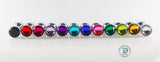 12 COLORS JEWELED PRINCESS METAL PLUG  pluglust