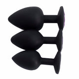 MULTI COLOR UNISEX JEWELED SILICONE PLUG  pluglust
