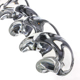 8" TWISTED TRANSPARENT GLASS LARGE BUTT PLUG  pluglust